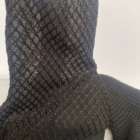 Zara Whimsigoth Mesh Heeled Zip up Booties Black Size 39 US 8.5 - Picture 10 of 14